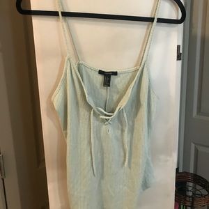 Lace up tank top